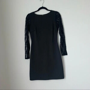 Black dress with lace sleeves size M